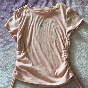 Rose color drawstring butterfly top. Brand : No Boundaries